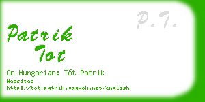 patrik tot business card